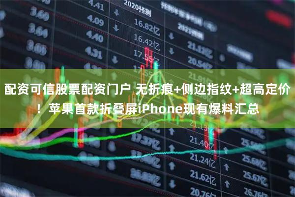 配资可信股票配资门户 无折痕+侧边指纹+超高定价！苹果首款折叠屏iPhone现有爆料汇总