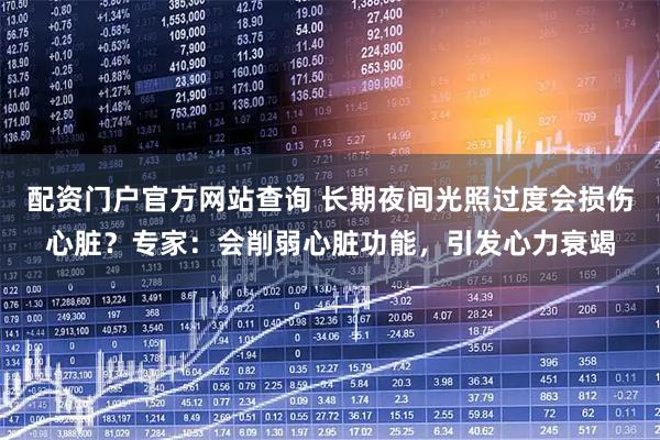 配资门户官方网站查询 长期夜间光照过度会损伤心脏？专家：会削弱心脏功能，引发心力衰竭